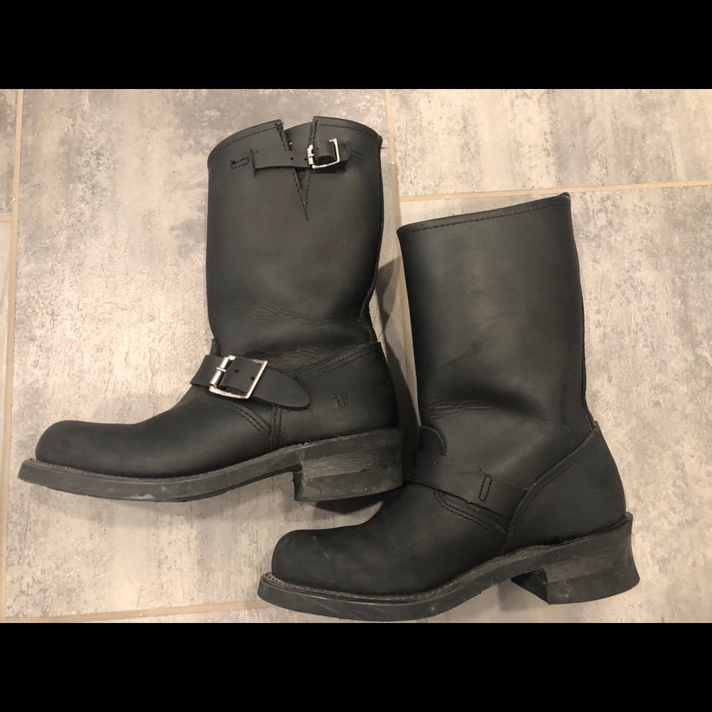 Frye Black Engineer boot 12R